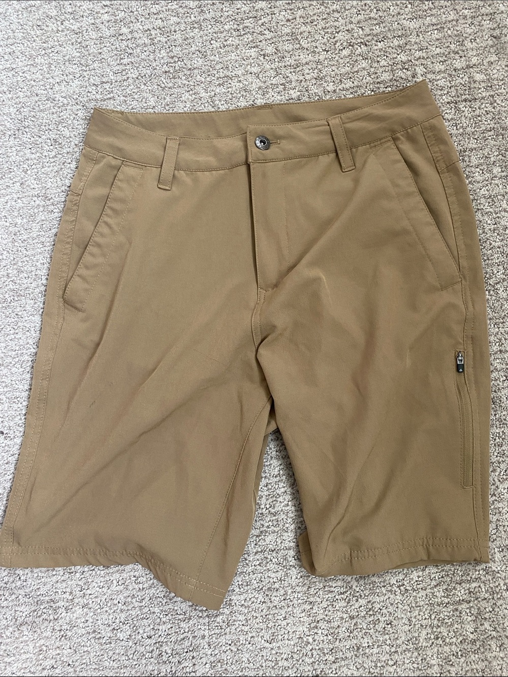 Gerry Weber Men's Khaki Tan Dark Tank Hybrid Shorts 30W Size 30 Waist
